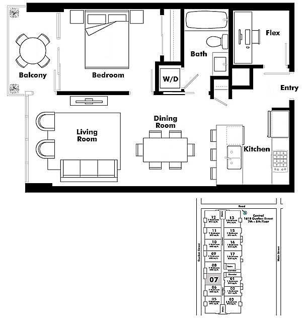Floor plan 707