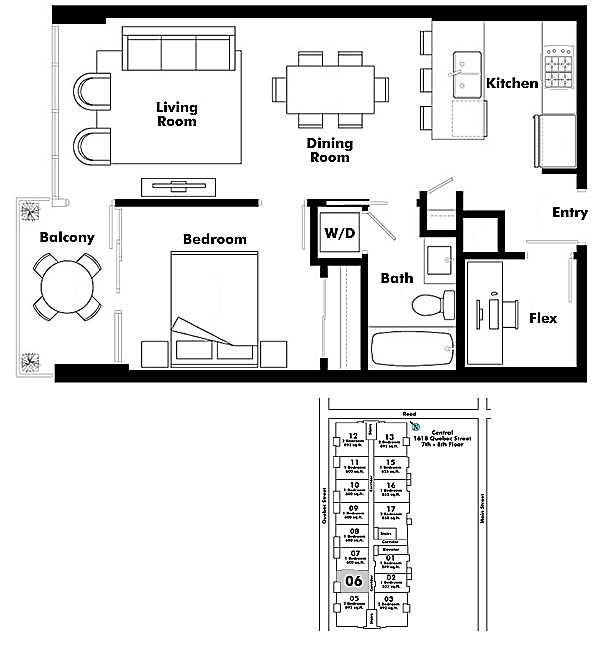 Floor plan 706