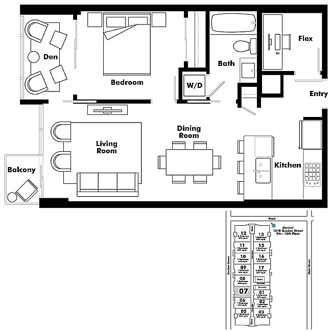Floor plan 907