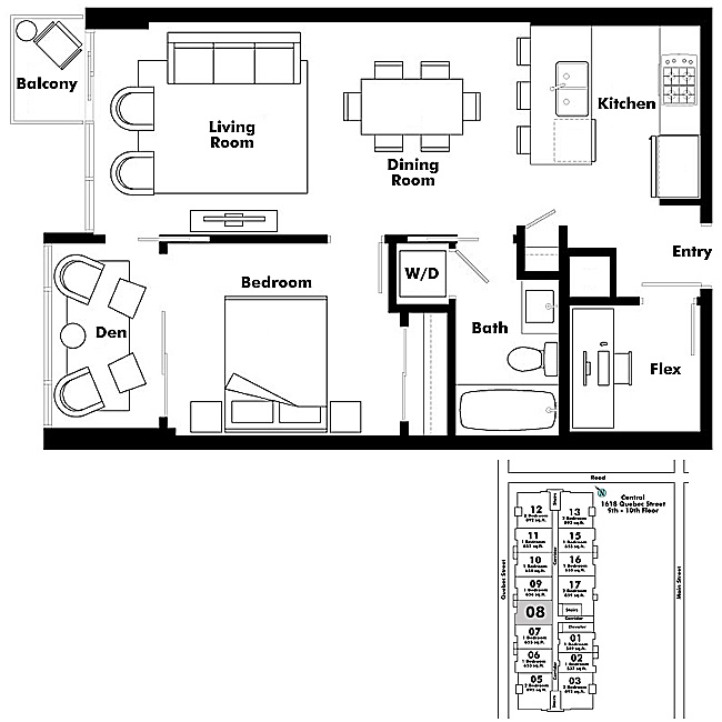 Floor plan 908