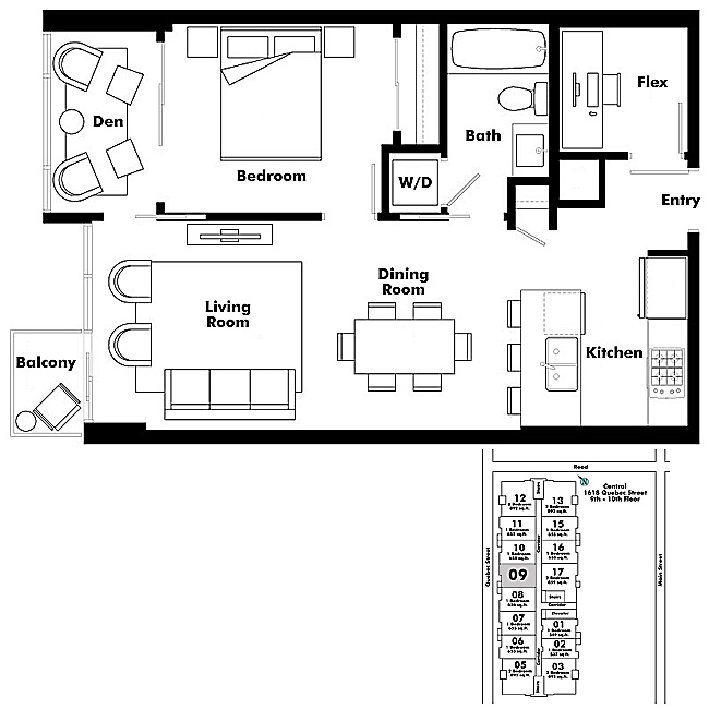 Floor plan 909