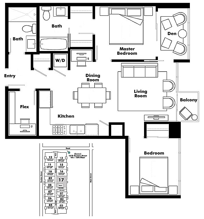 Floor plan 1017