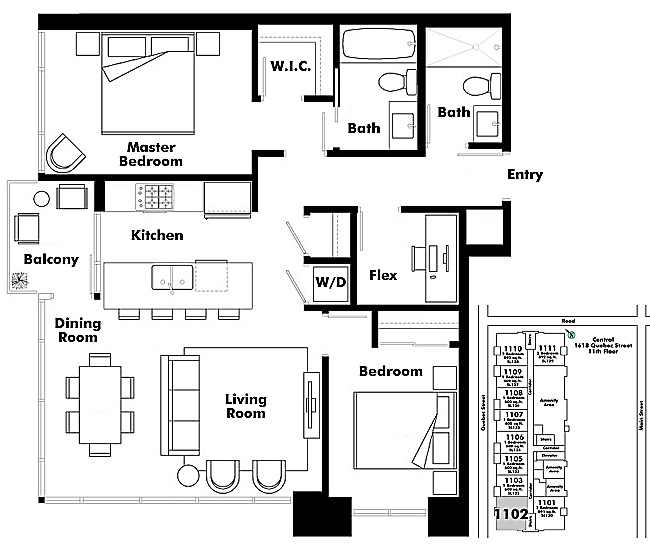 Floor plan 1102