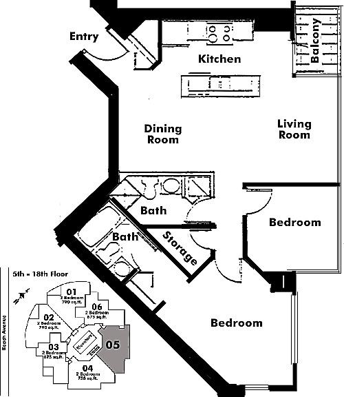 Floor plan 705