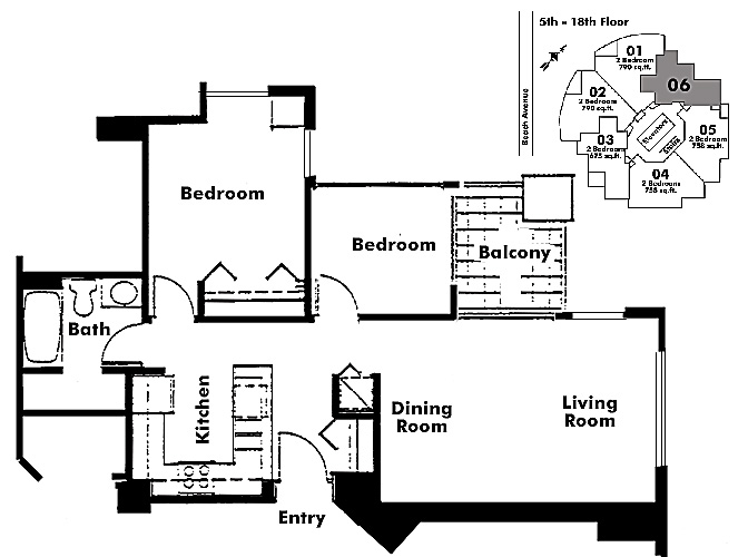 Floor plan 706