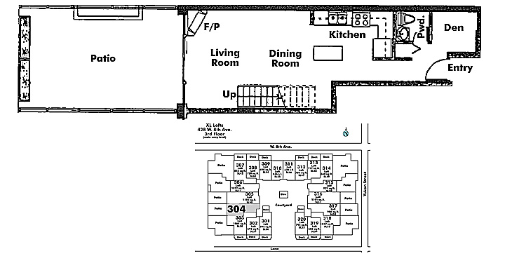 Floor plan 304