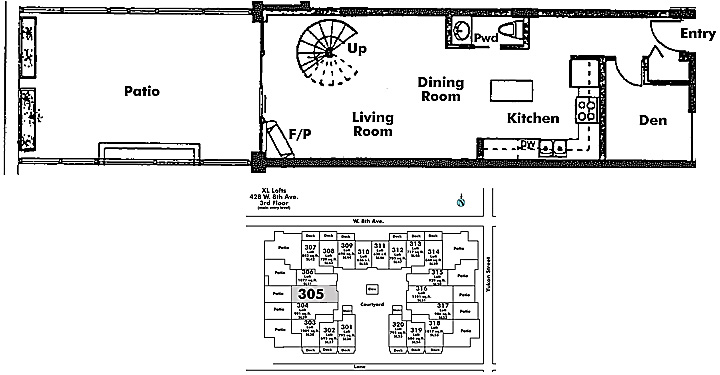 Floor plan 305