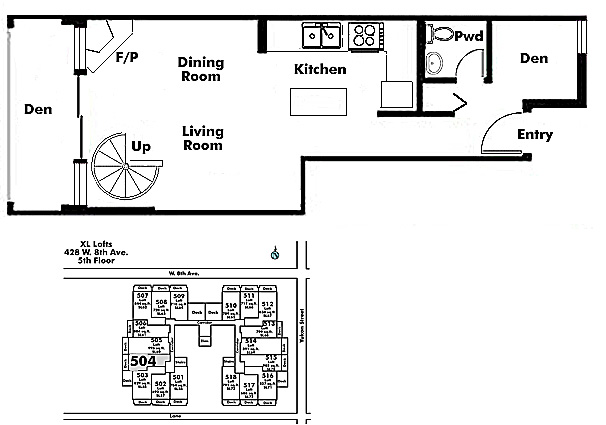 Floor plan 504