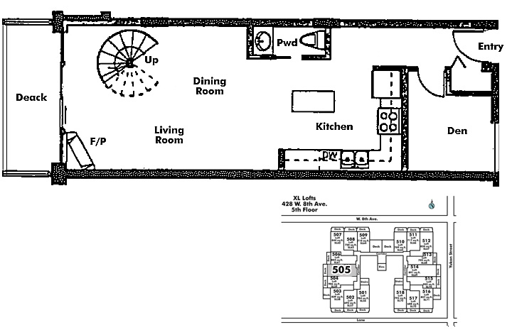 Floor plan 505