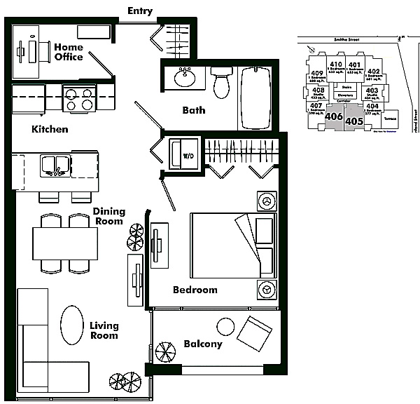 Floor plan 405