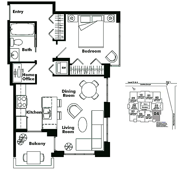 Floor plan 505