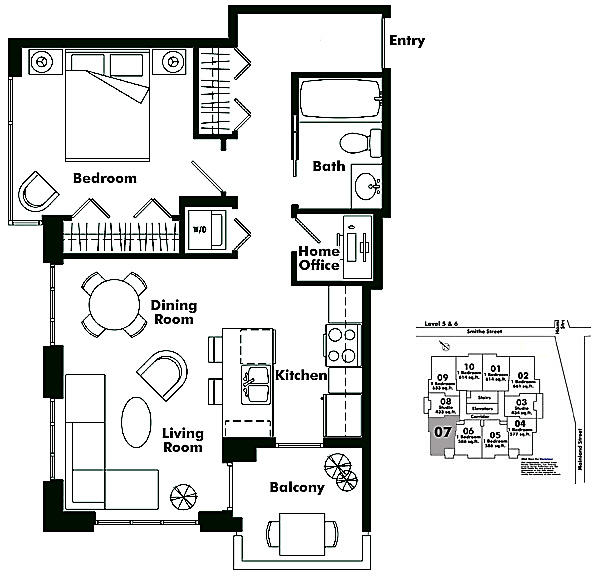 Floor plan 507