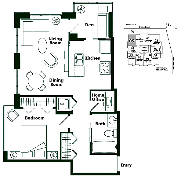 Floor plan 609