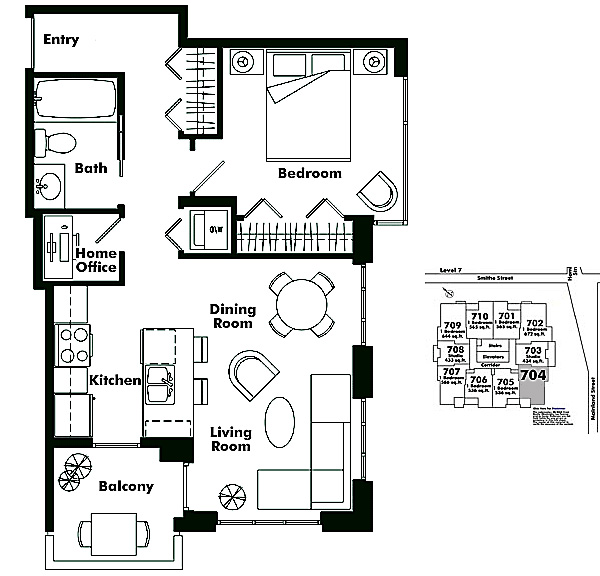 Floor plan 704