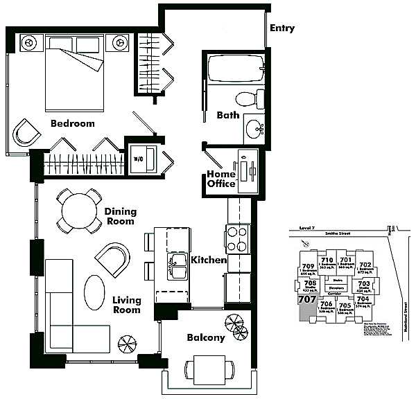 Floor plan 707