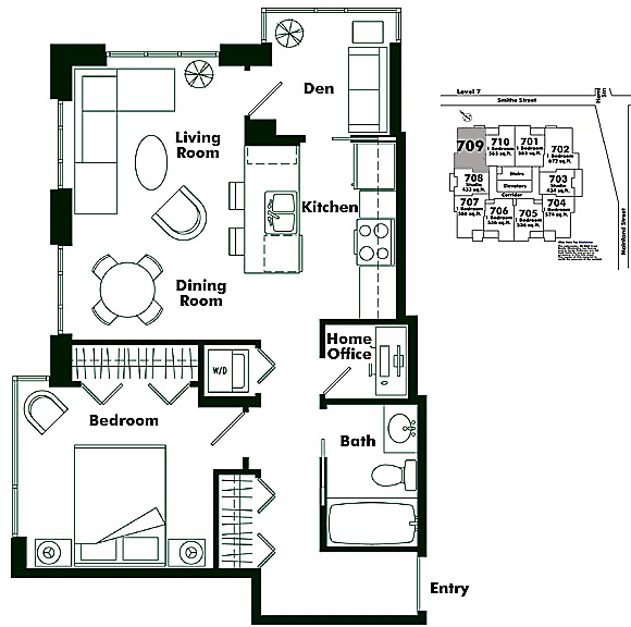 Floor plan 709