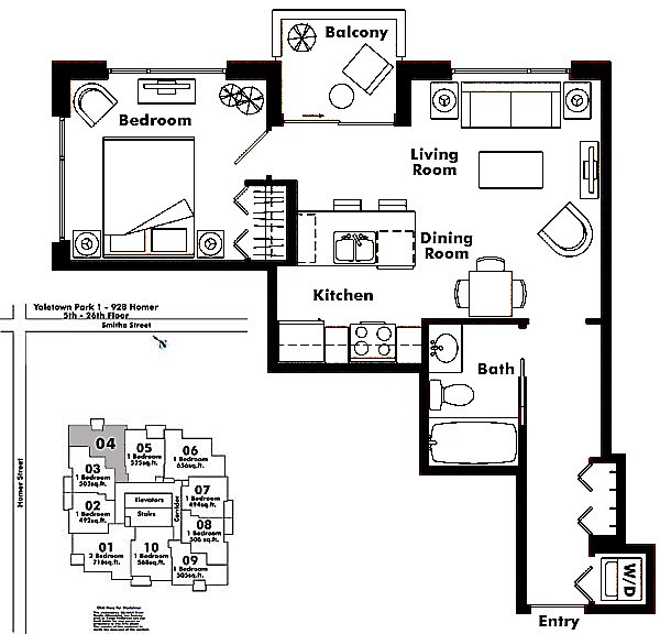 Floor plan 604