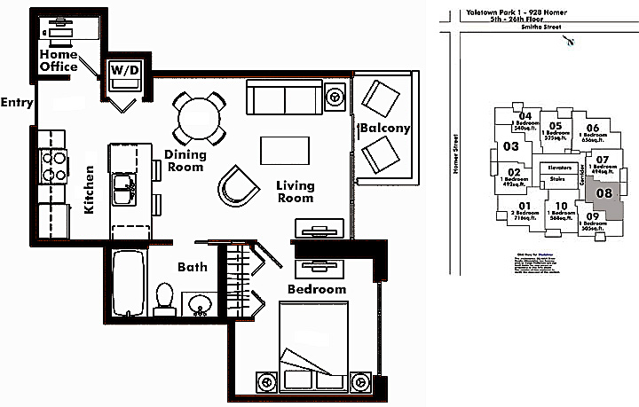 Floor plan 608