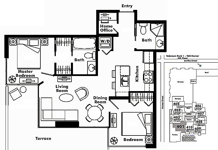 Floor plan 401