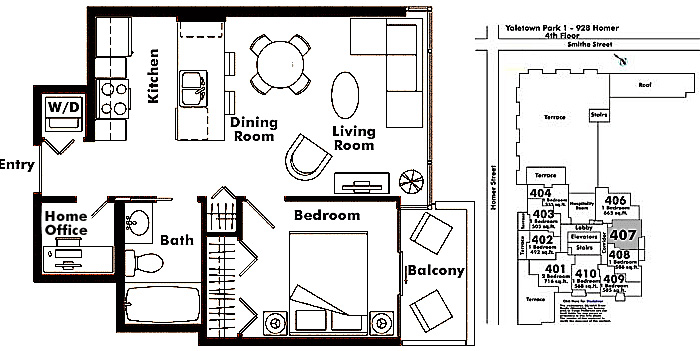 Floor plan 407