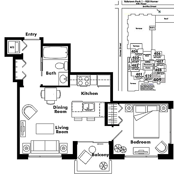 Floor plan 409
