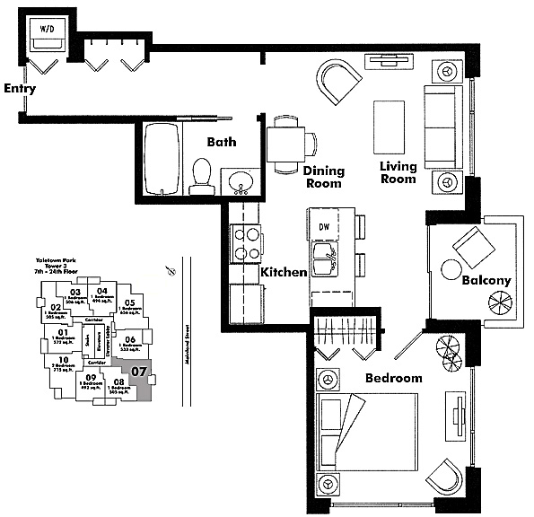 Floor plan 1007