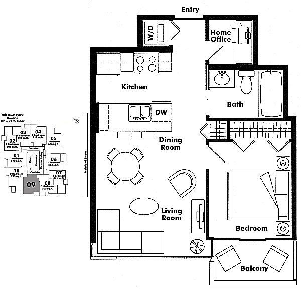 Floor plan 809