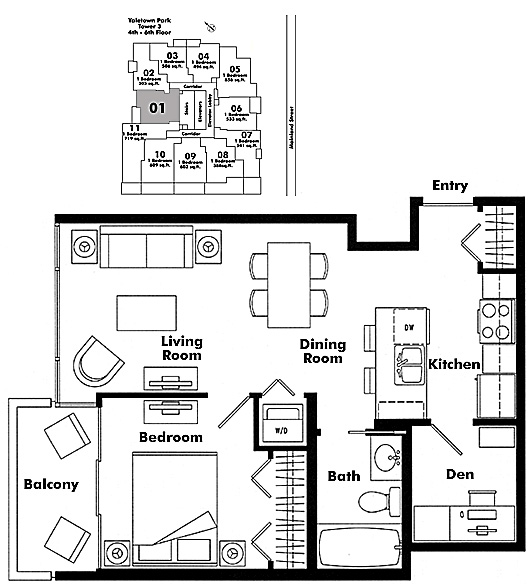 Floor plan 601