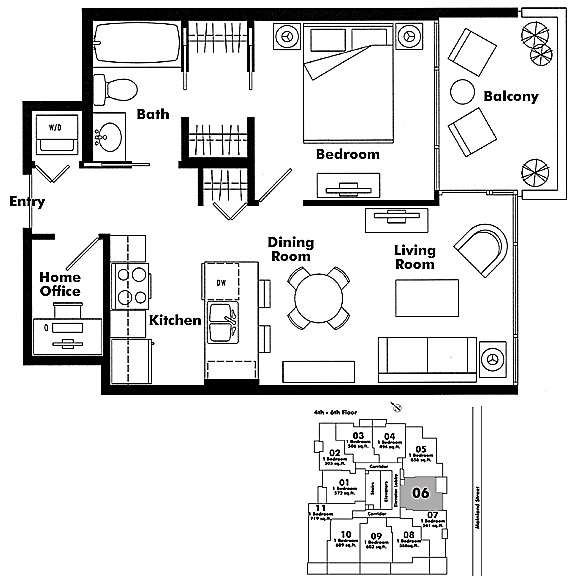 Floor plan 406