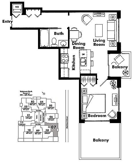 Floor plan 407