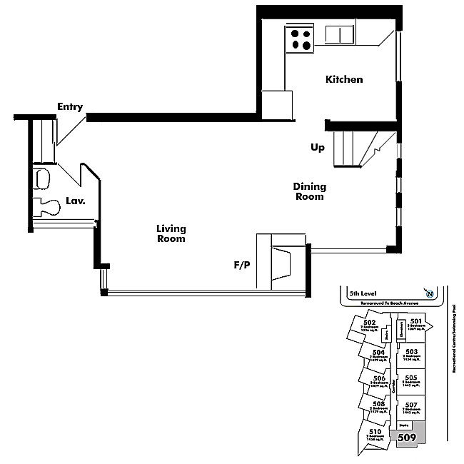 Floor plan 509