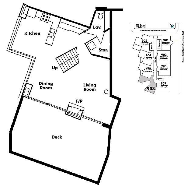 Floor plan 908