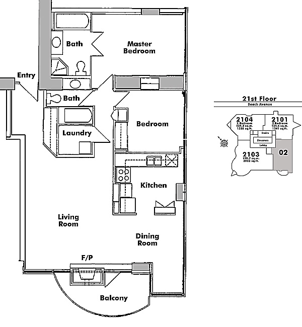 Floor plan 2102