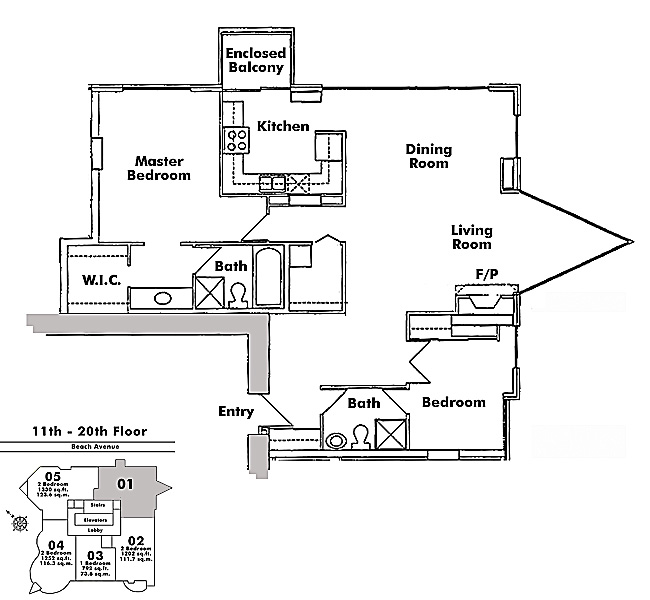 Floor plan 601