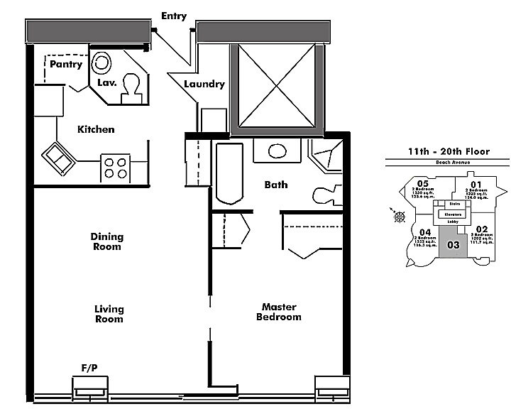 Floor plan 603
