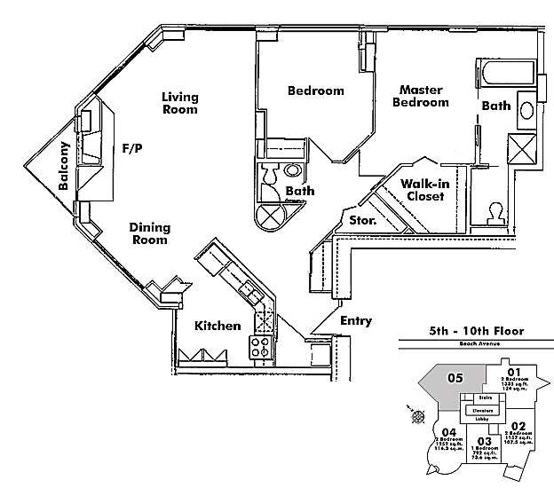 Floor plan 605