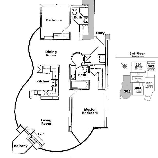 Floor plan 305