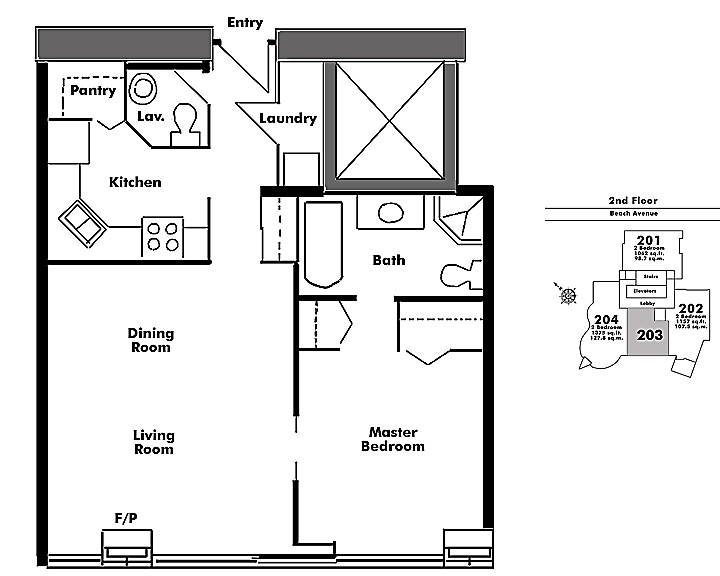 Floor plan 203