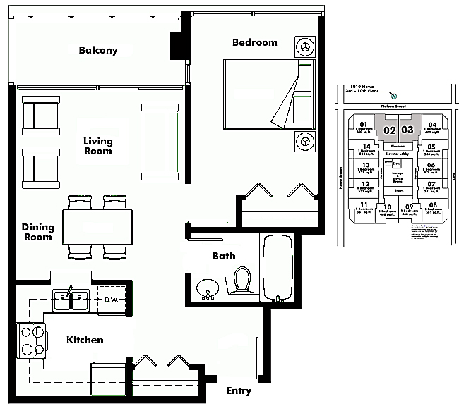 Floor plan 603