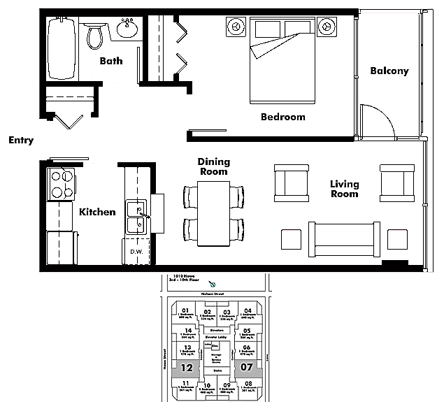 Floor plan 612
