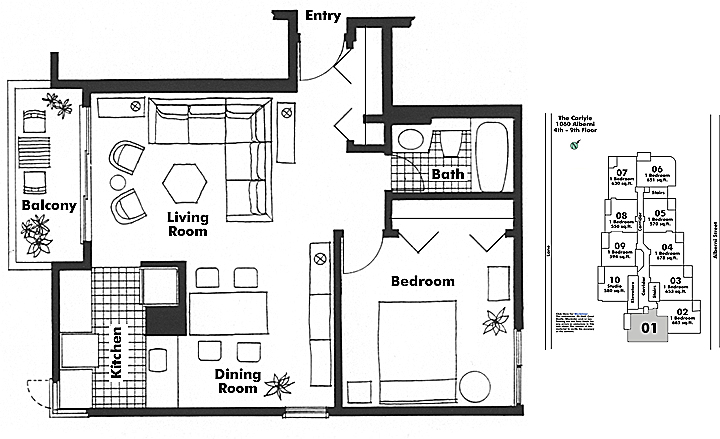 Floor plan 401