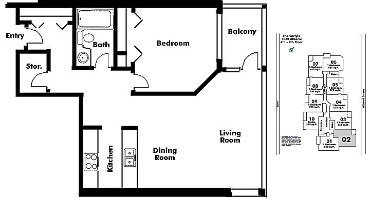 Floor plan 602