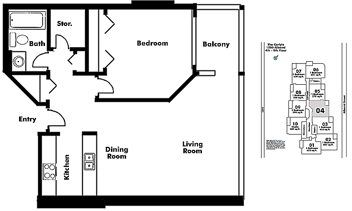 Floor plan 804