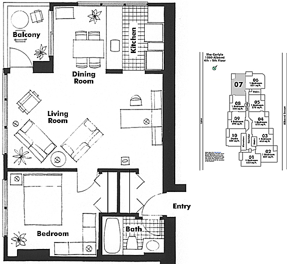 Floor plan 707