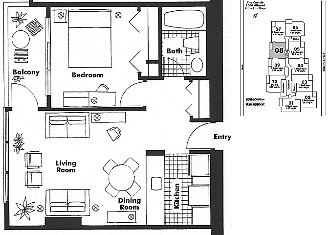 Floor plan 708