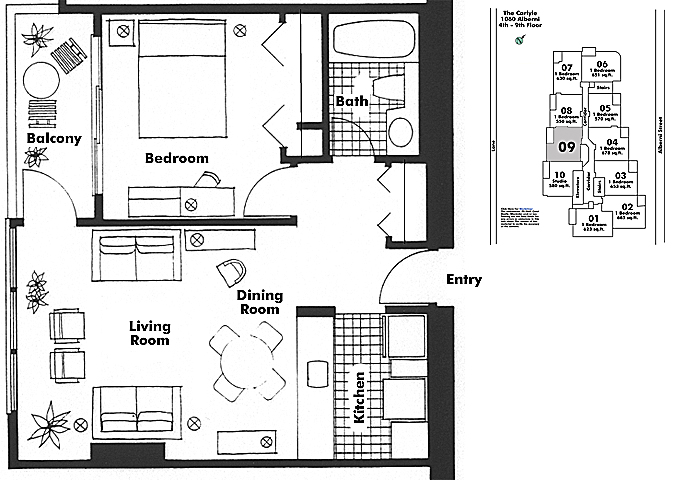 Floor plan 809