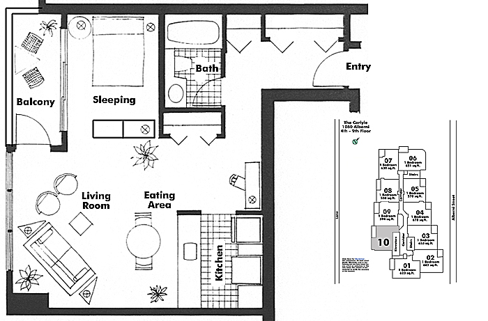 Floor plan 910