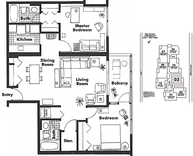 Floor plan 1303