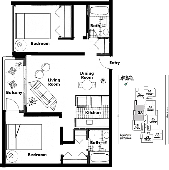 Floor plan 1308
