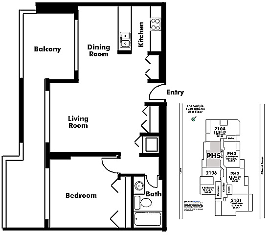 Floor plan PH2105